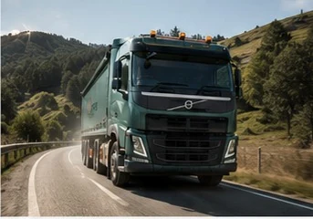 Volvo FM truck powered by a Euro 6 powertrain