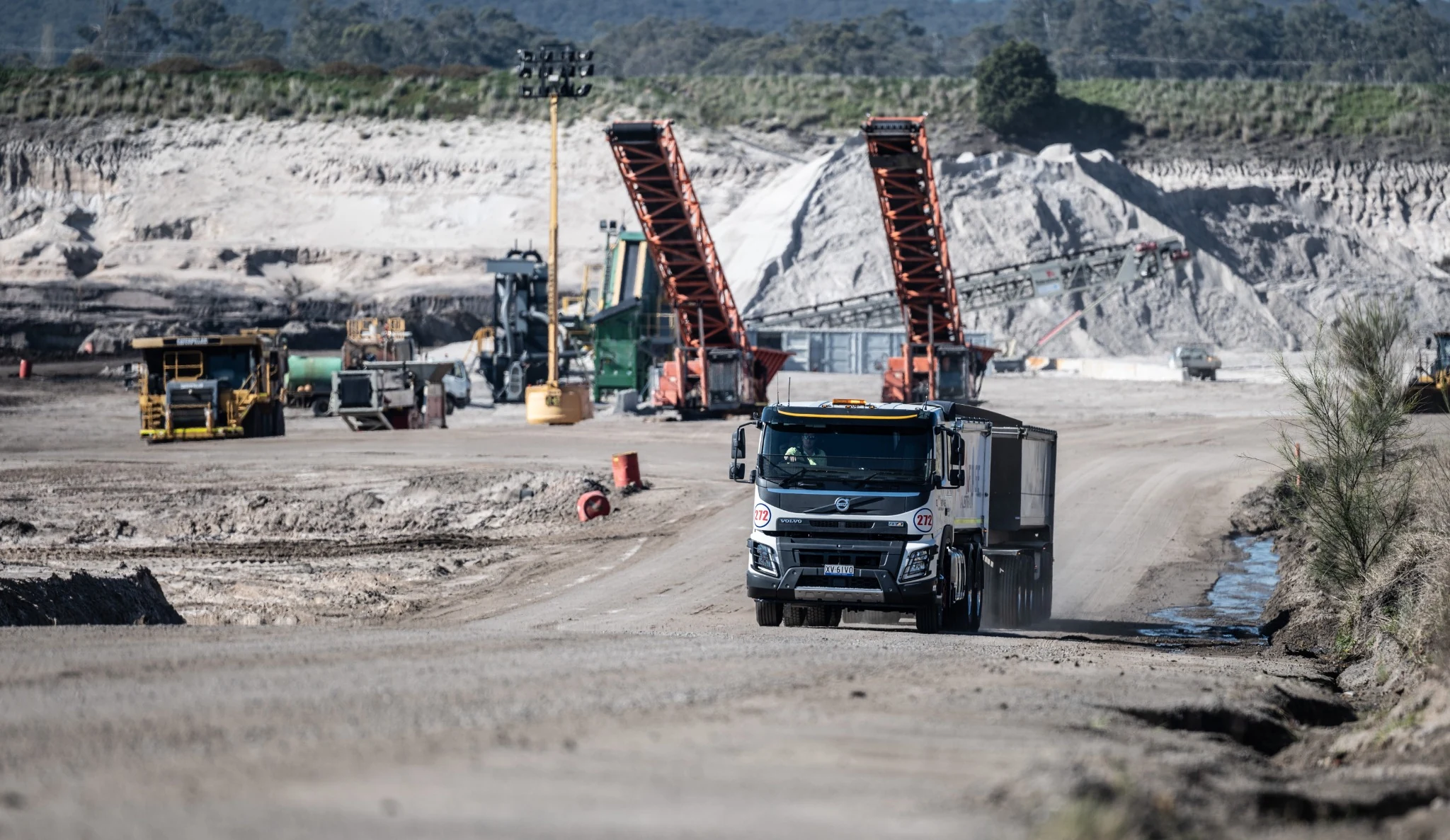 Cartage Australia truck operating at a quarry