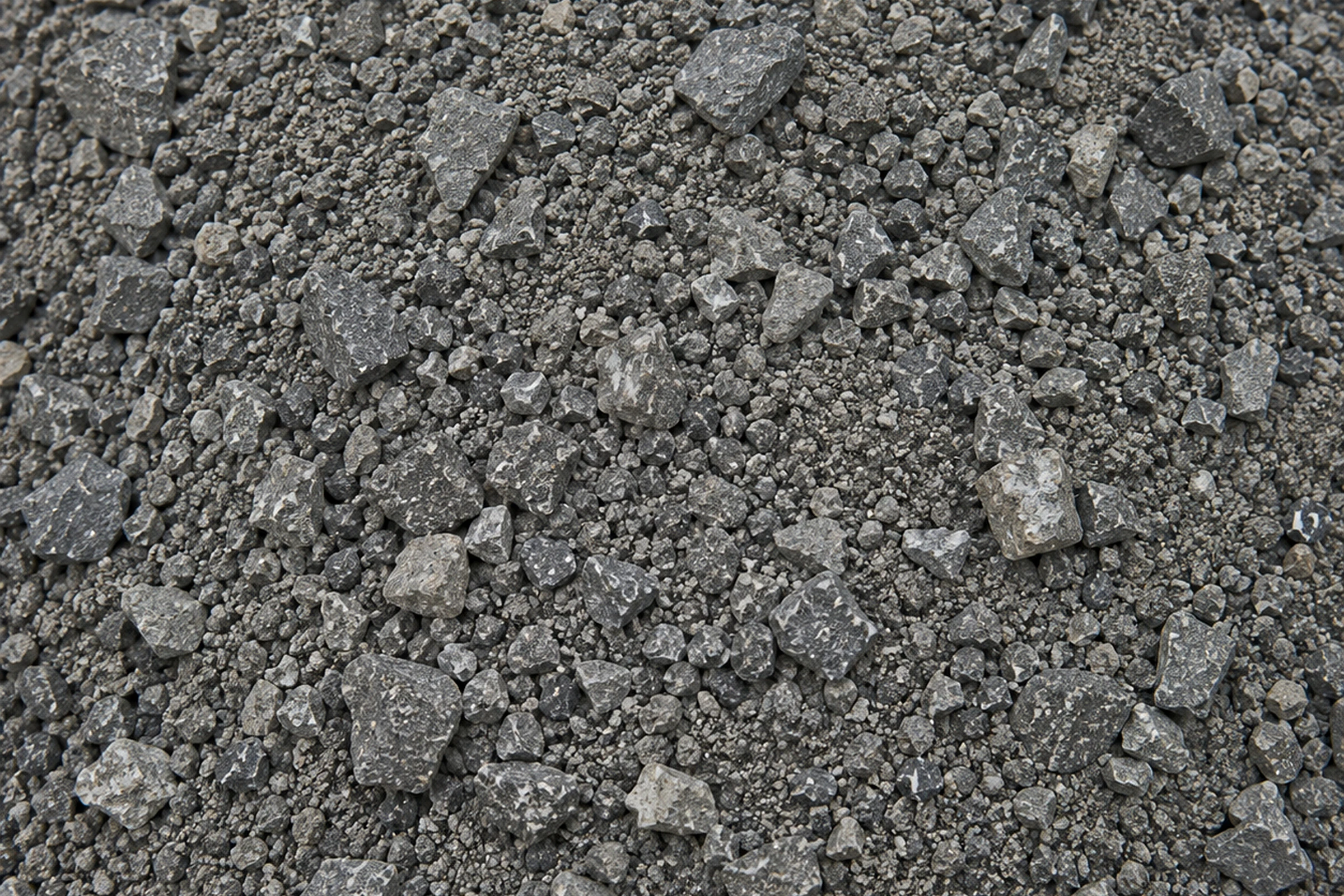 Crushed rock and road base